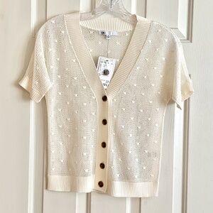 DR2 Short Sleeve Knitted Cardigan